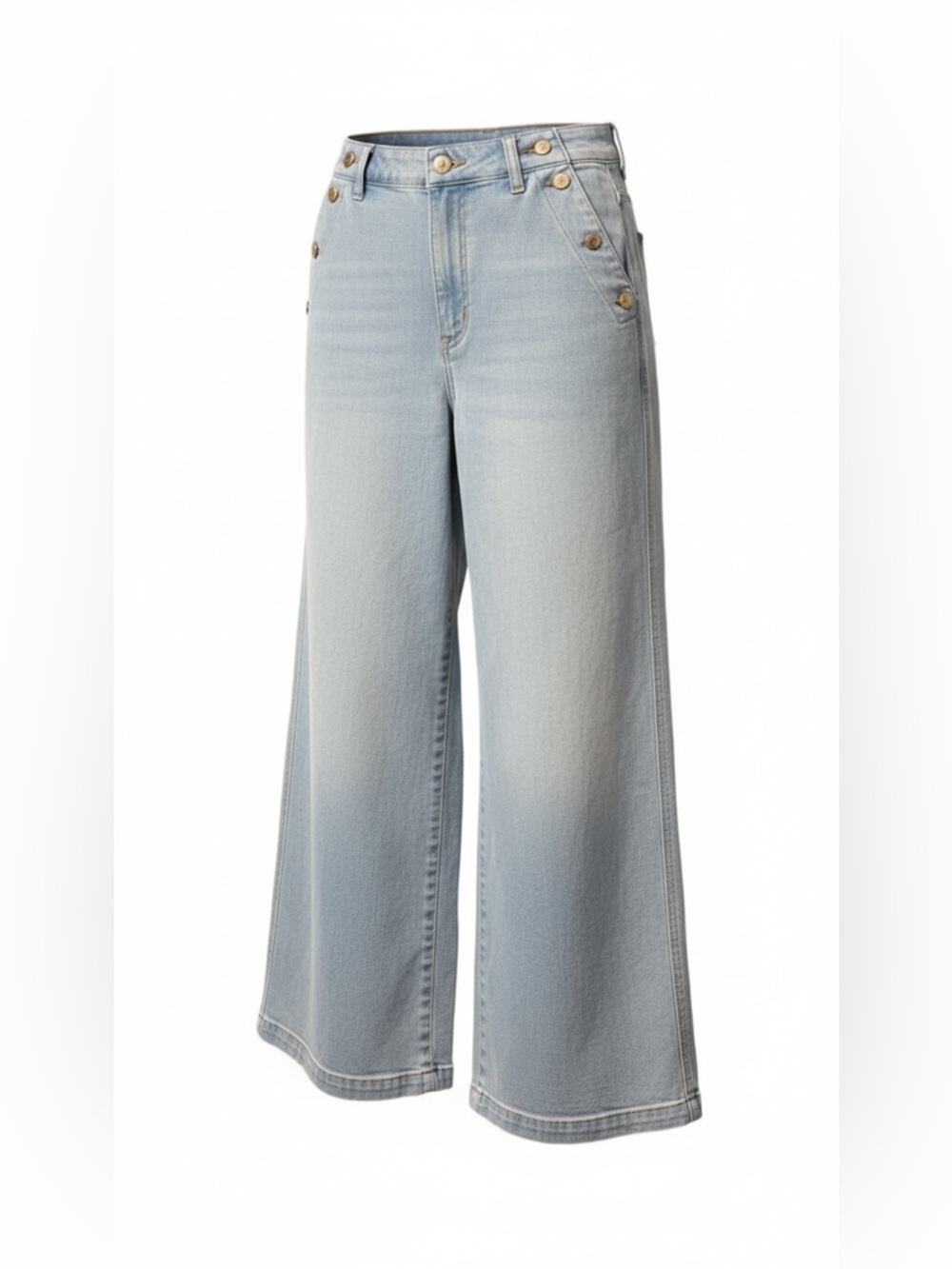 Lands’ End Wide Leg High-Rise Jeans – Size 16 Petite